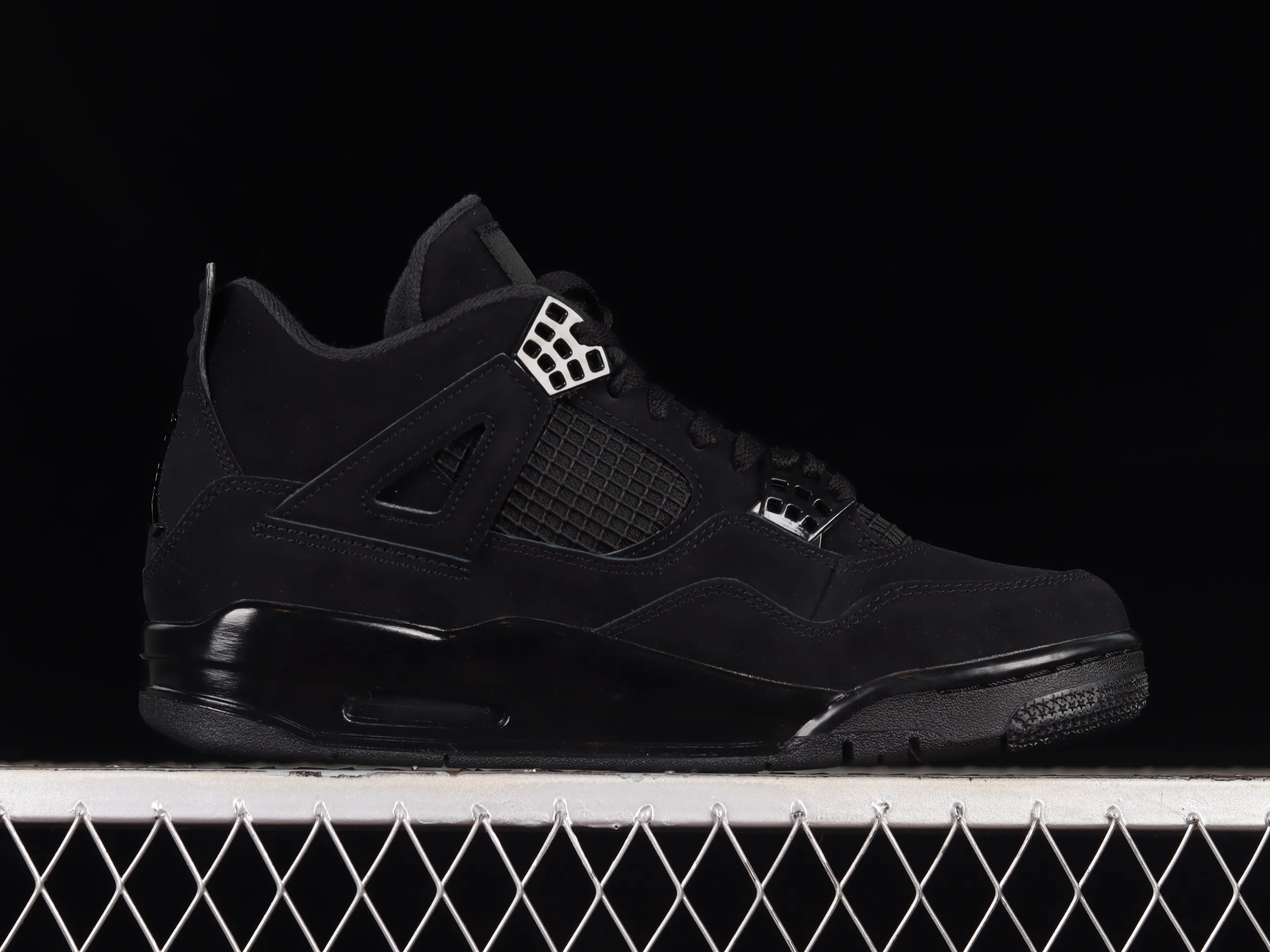 All categories Air Jordan Jordan series basketball shoes Air Jordan 4 LJR version Air Jordan 4 Retro "Black Cat" AJ4 Joe 4 Black Cat First layer frosted CU1110-010